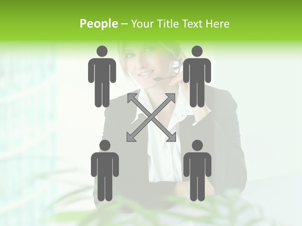 Representative Help Desk Attractive PowerPoint Template