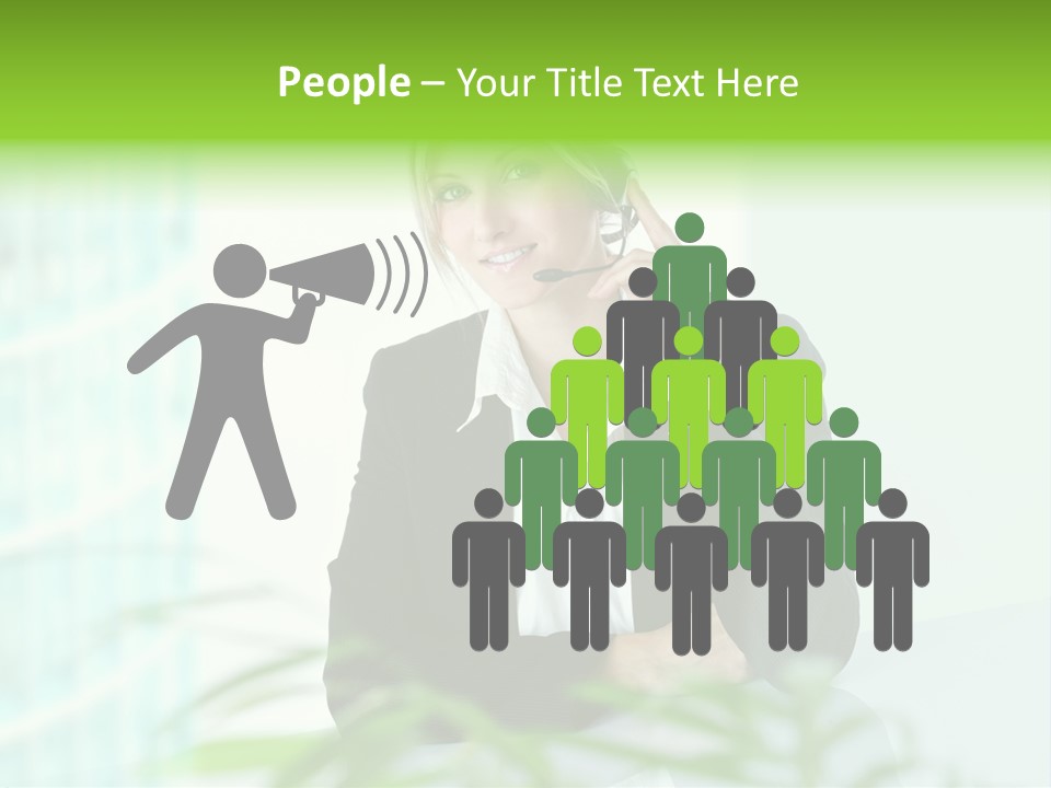 Representative Help Desk Attractive PowerPoint Template