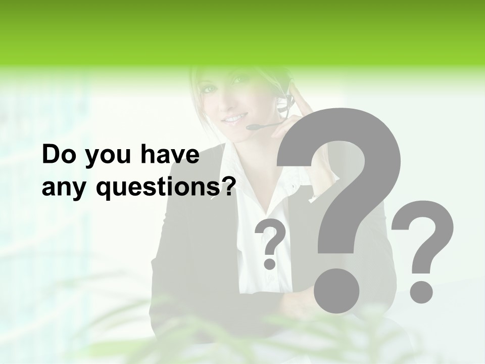 Representative Help Desk Attractive PowerPoint Template