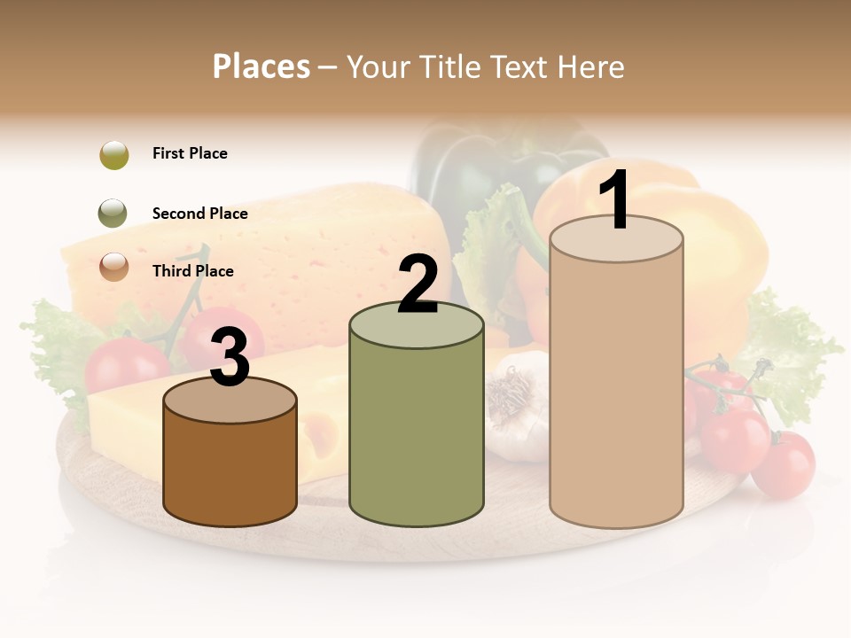 Tomato Vitamin Plate PowerPoint Template