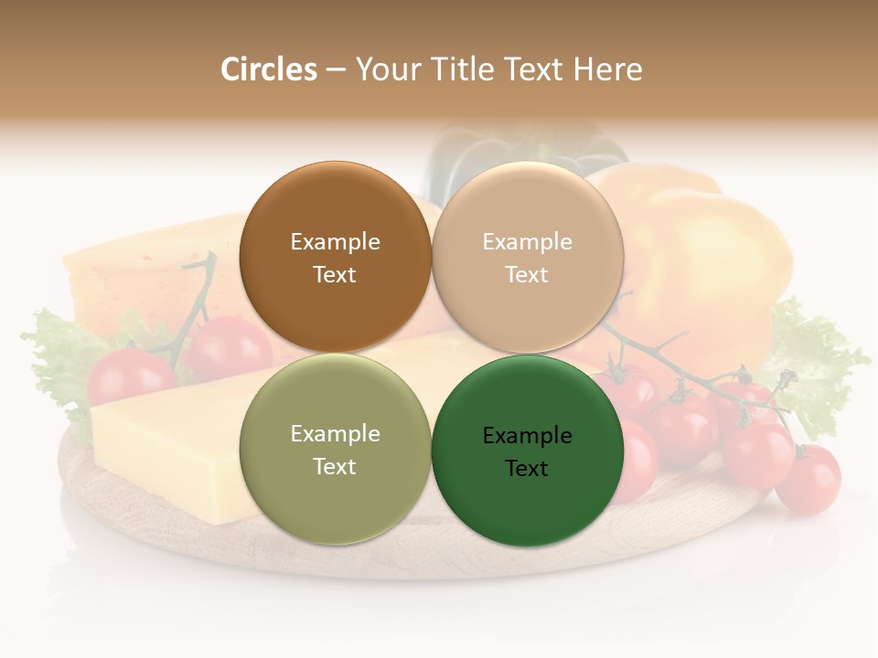 Tomato Vitamin Plate PowerPoint Template