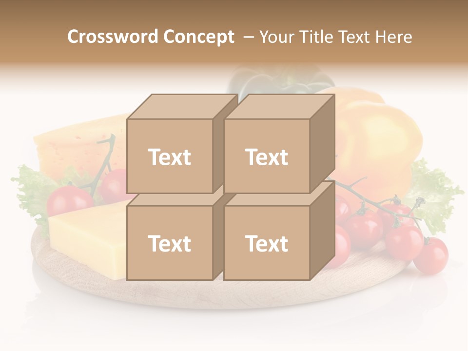Tomato Vitamin Plate PowerPoint Template
