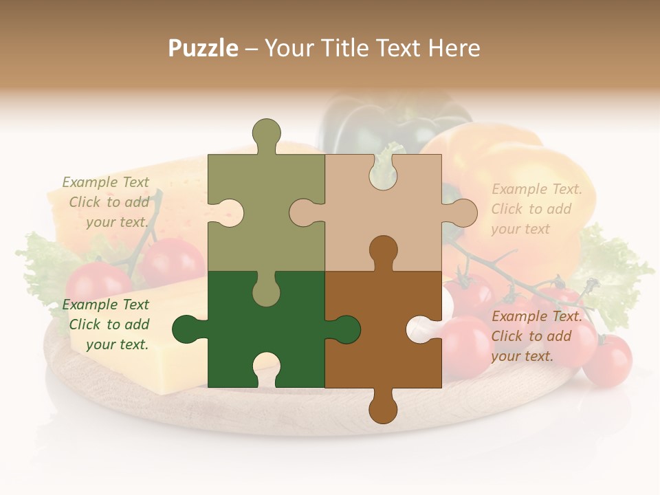 Tomato Vitamin Plate PowerPoint Template