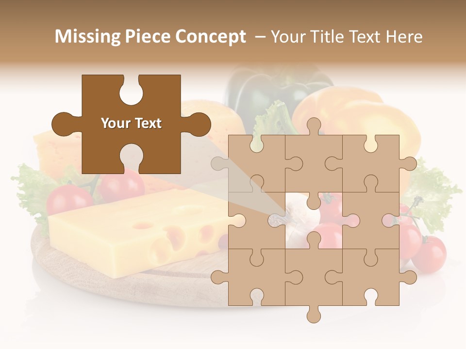 Tomato Vitamin Plate PowerPoint Template