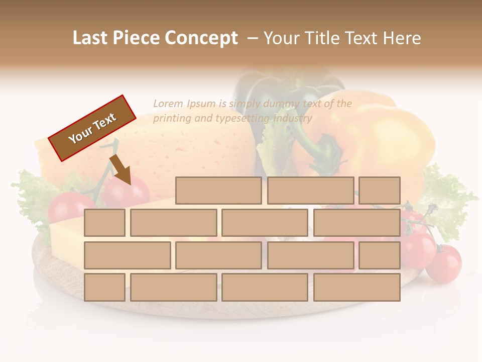 Tomato Vitamin Plate PowerPoint Template