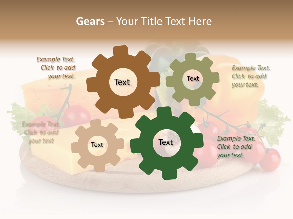 Tomato Vitamin Plate PowerPoint Template