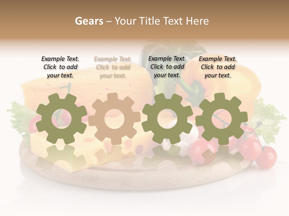 Tomato Vitamin Plate PowerPoint Template