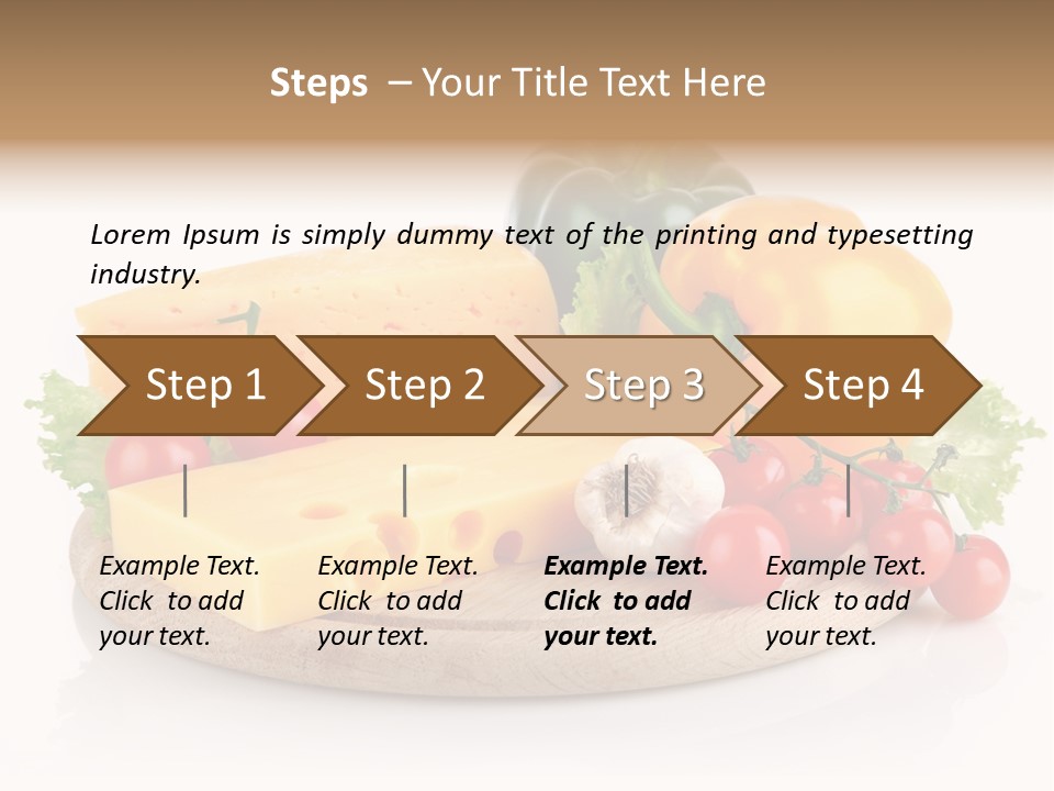 Tomato Vitamin Plate PowerPoint Template