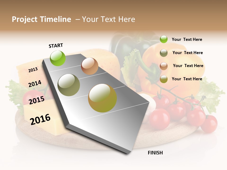 Tomato Vitamin Plate PowerPoint Template