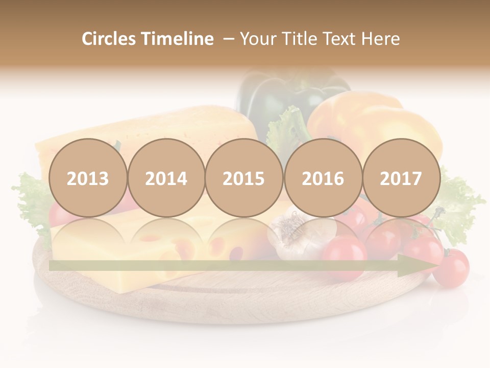 Tomato Vitamin Plate PowerPoint Template