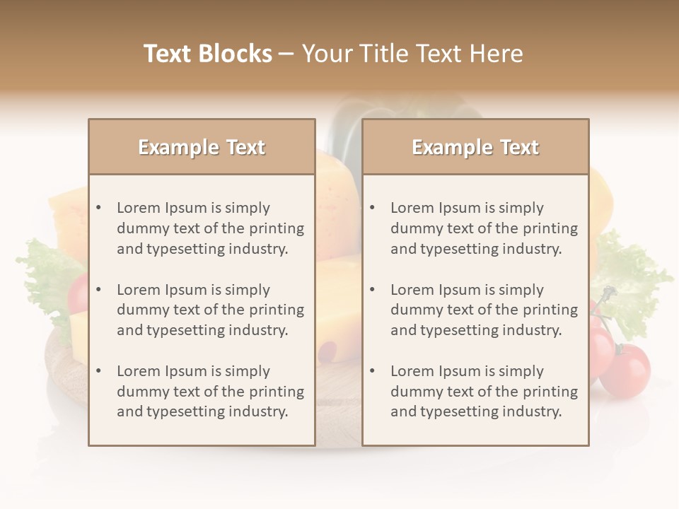 Tomato Vitamin Plate PowerPoint Template