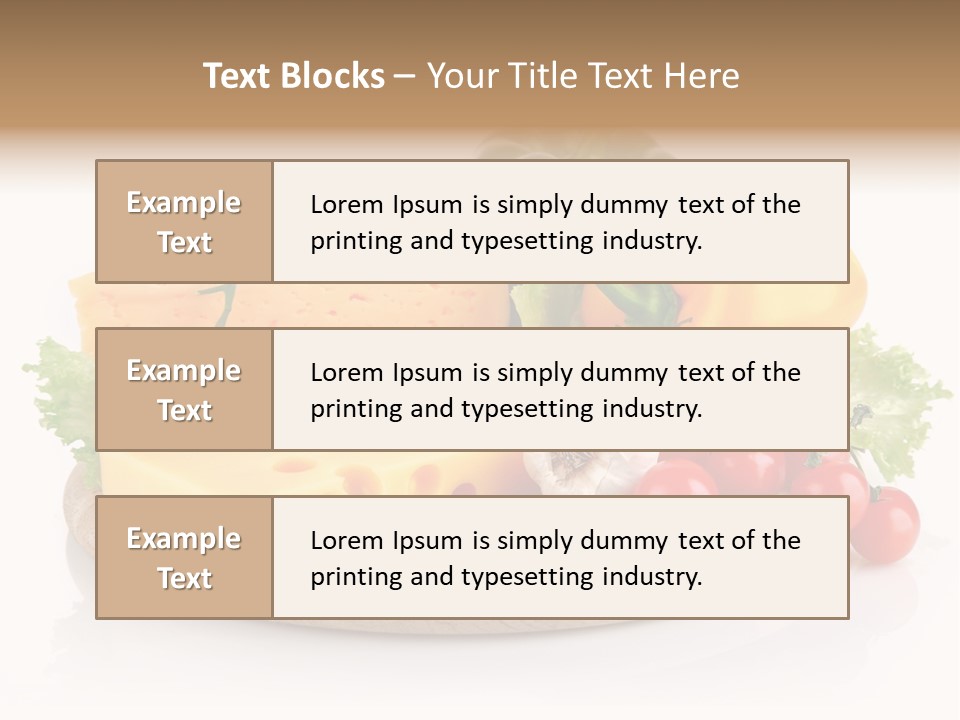 Tomato Vitamin Plate PowerPoint Template