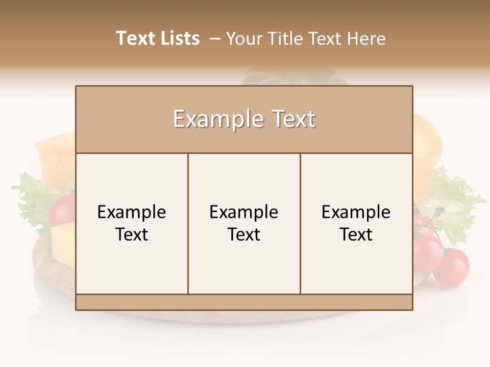 Tomato Vitamin Plate PowerPoint Template