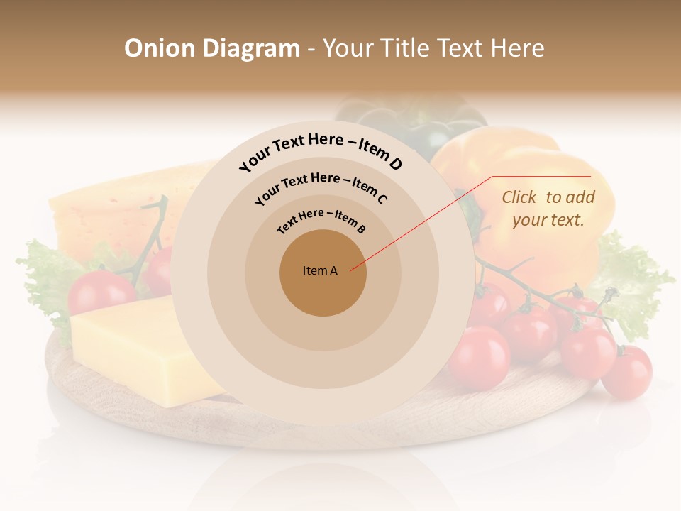 Tomato Vitamin Plate PowerPoint Template