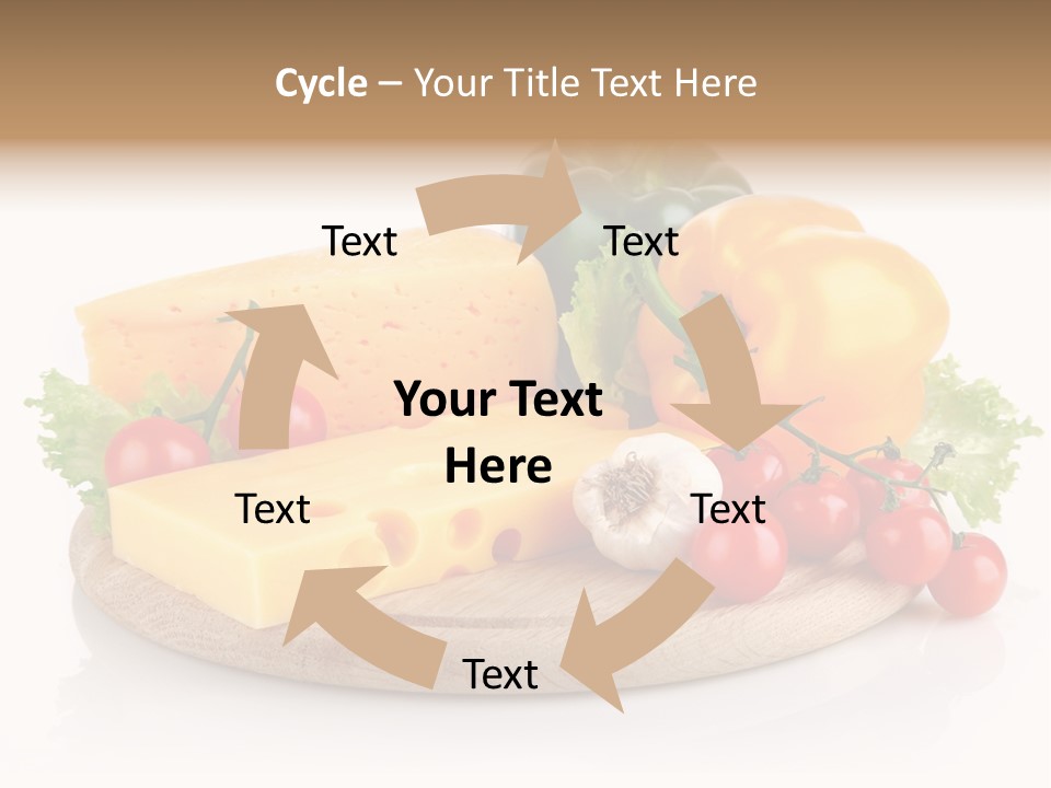 Tomato Vitamin Plate PowerPoint Template