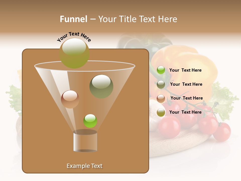 Tomato Vitamin Plate PowerPoint Template