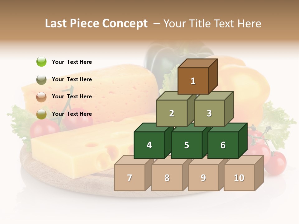 Tomato Vitamin Plate PowerPoint Template