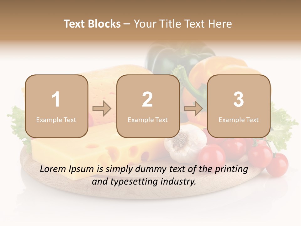 Tomato Vitamin Plate PowerPoint Template
