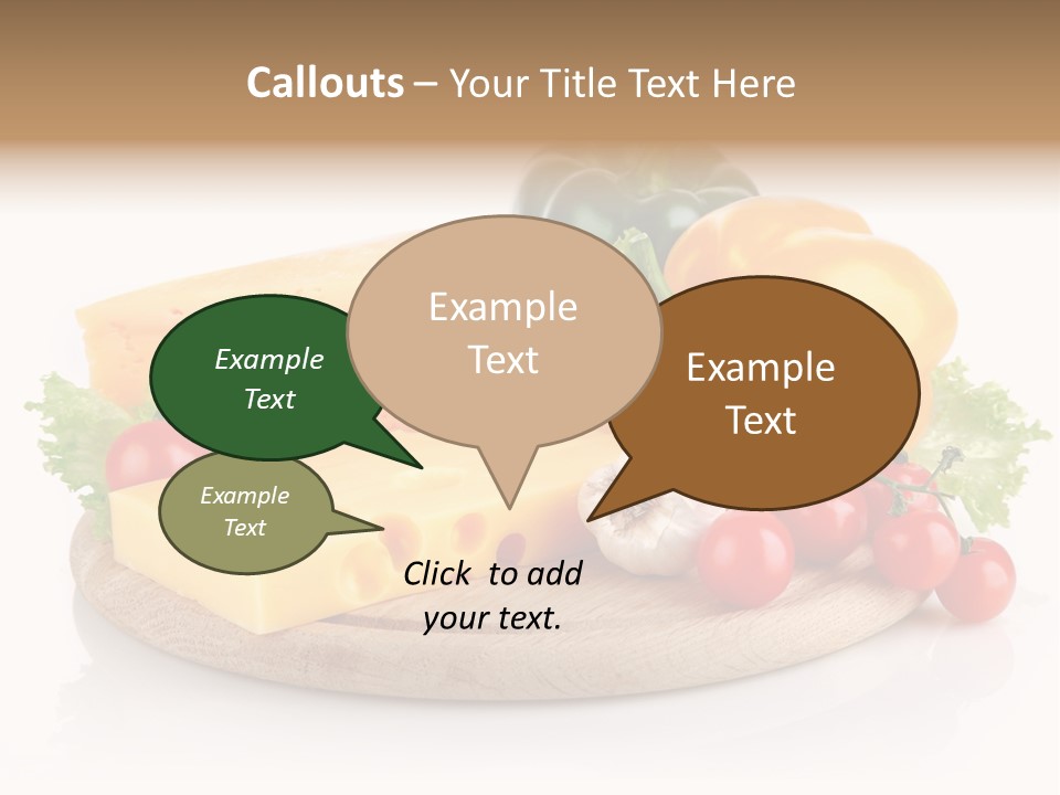Tomato Vitamin Plate PowerPoint Template