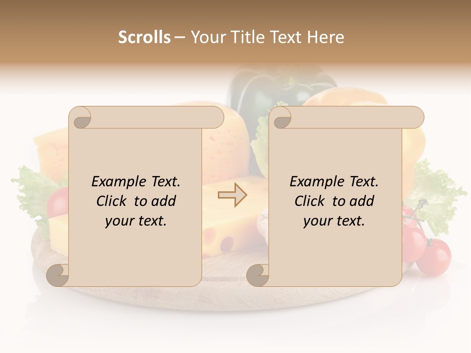 Tomato Vitamin Plate PowerPoint Template