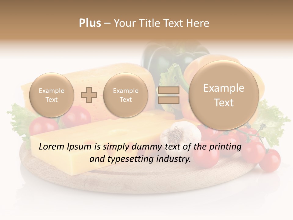 Tomato Vitamin Plate PowerPoint Template