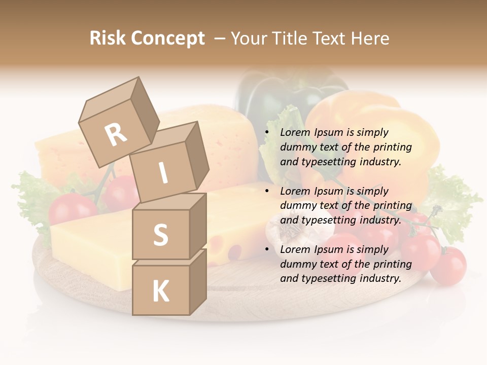 Tomato Vitamin Plate PowerPoint Template
