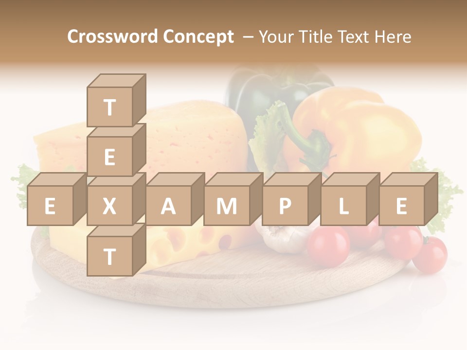 Tomato Vitamin Plate PowerPoint Template