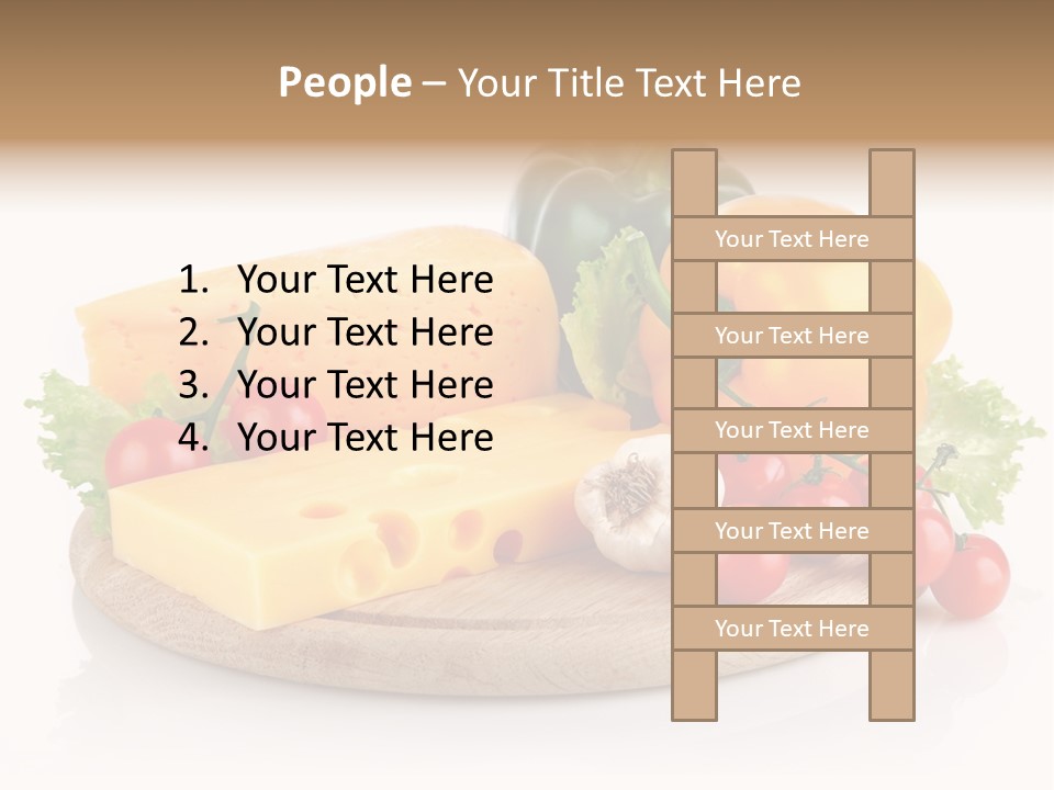 Tomato Vitamin Plate PowerPoint Template