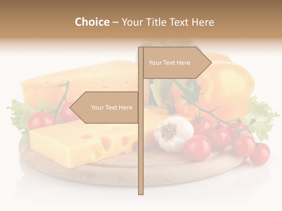 Tomato Vitamin Plate PowerPoint Template