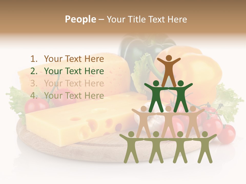 Tomato Vitamin Plate PowerPoint Template