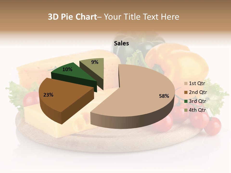 Tomato Vitamin Plate PowerPoint Template