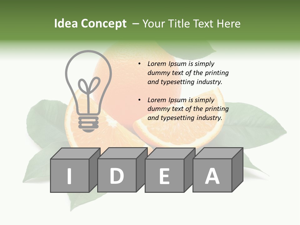 Eat Diet Half PowerPoint Template