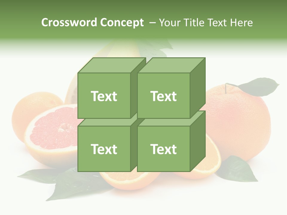 Diet Vitamin Green PowerPoint Template