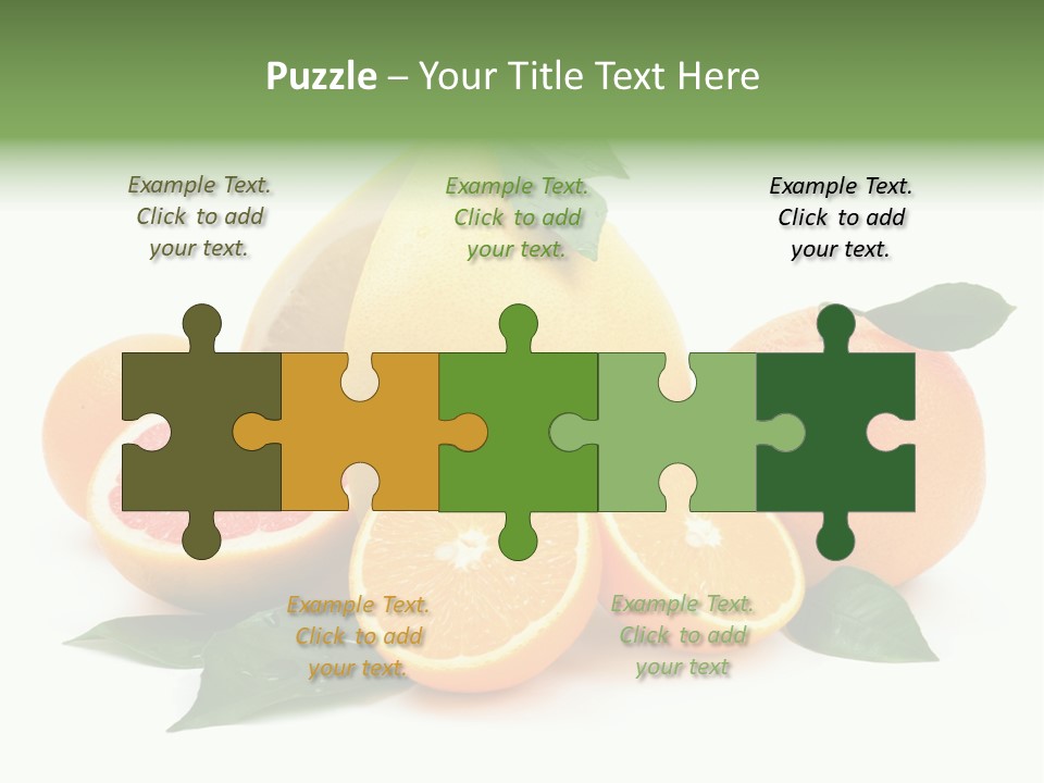 Diet Vitamin Green PowerPoint Template