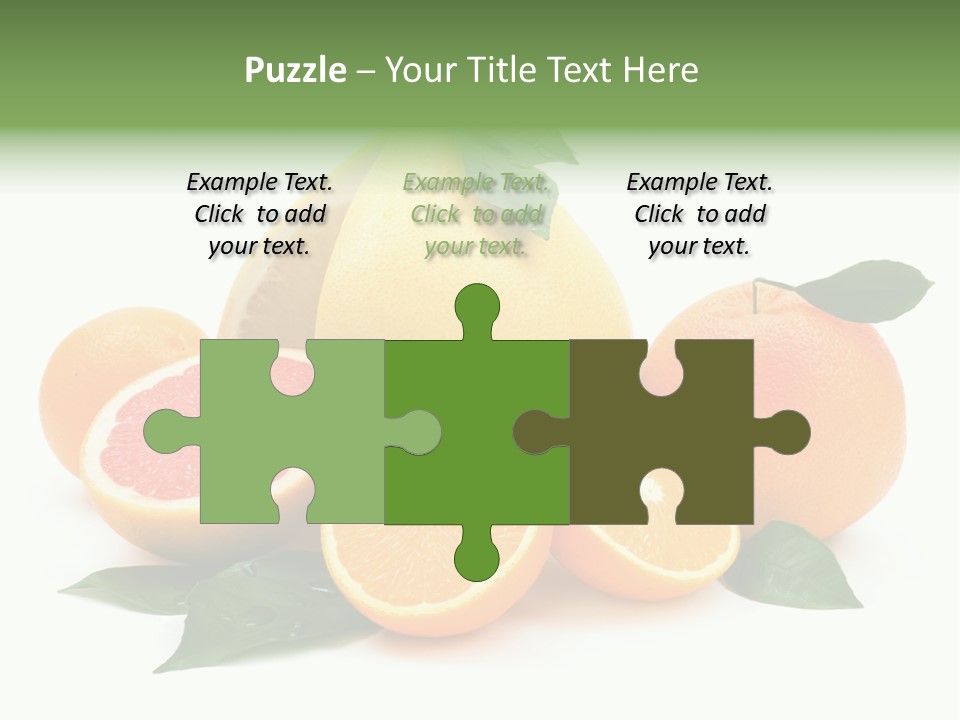 Diet Vitamin Green PowerPoint Template