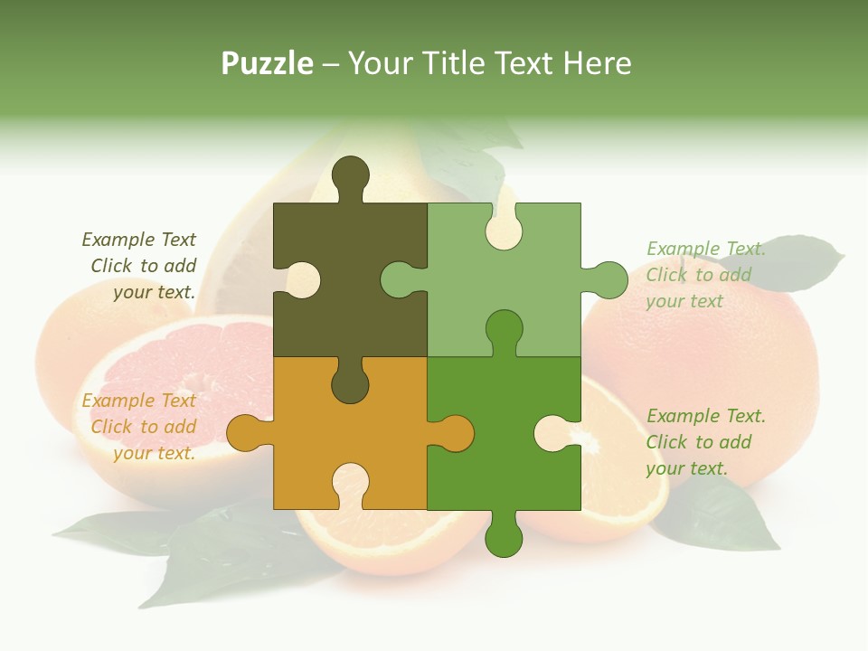 Diet Vitamin Green PowerPoint Template