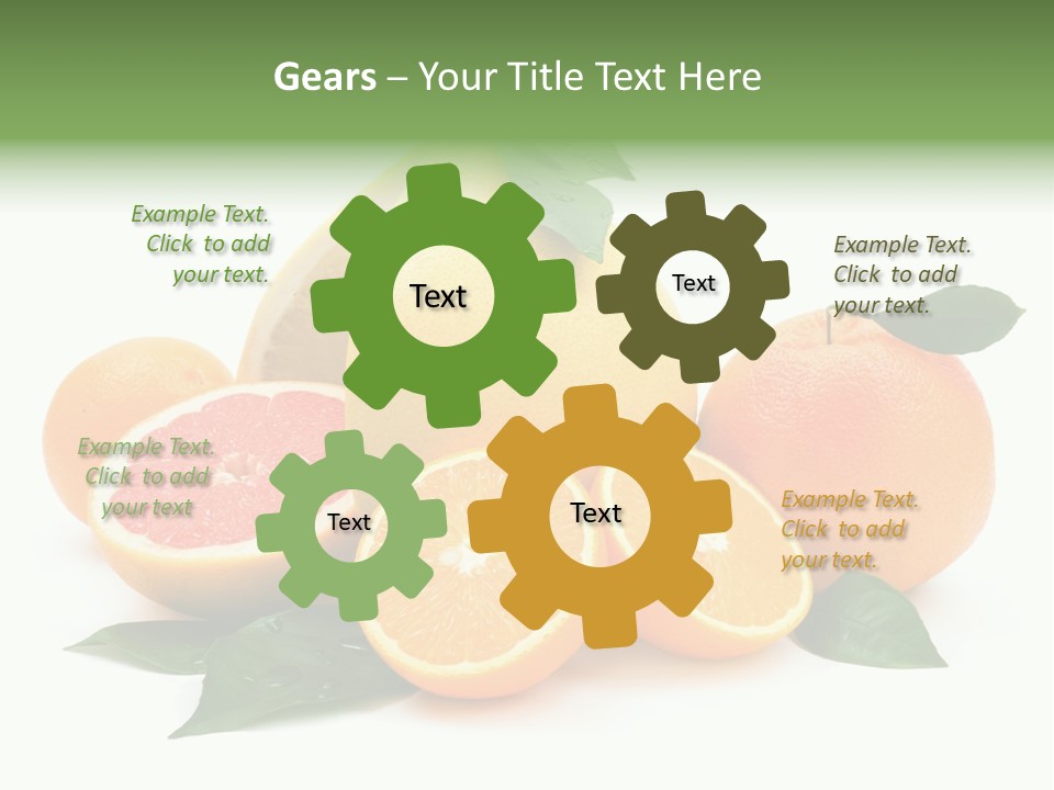 Diet Vitamin Green PowerPoint Template