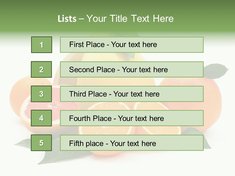Diet Vitamin Green PowerPoint Template