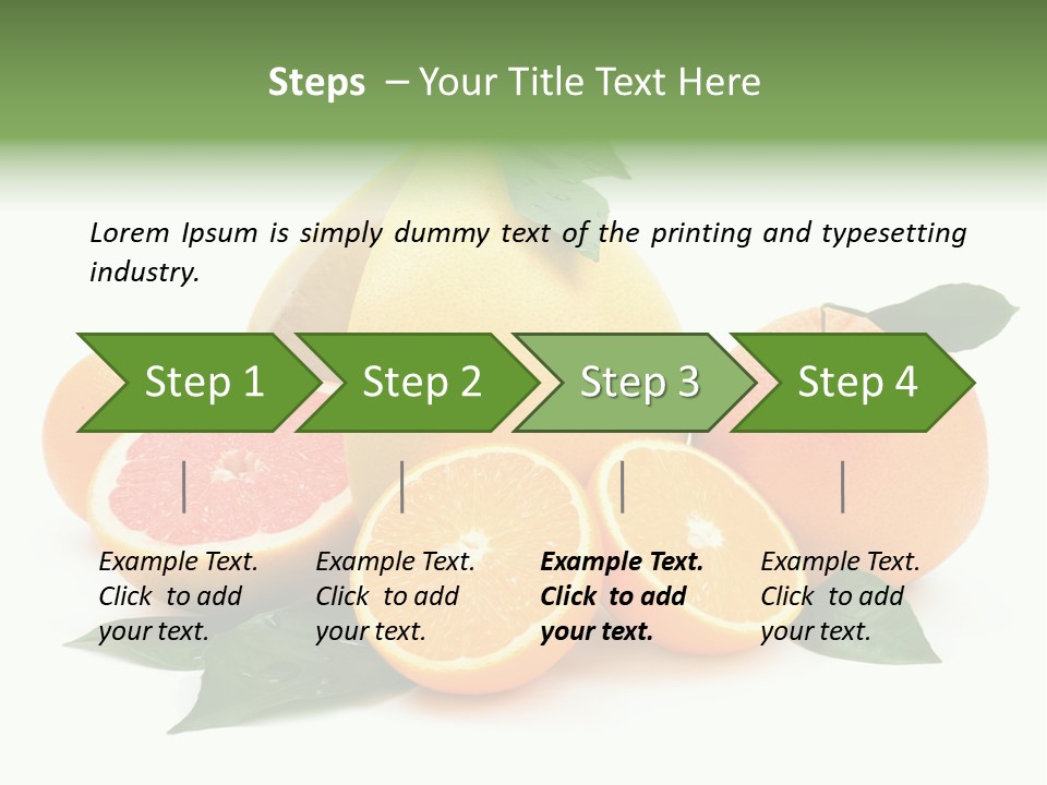 Diet Vitamin Green PowerPoint Template