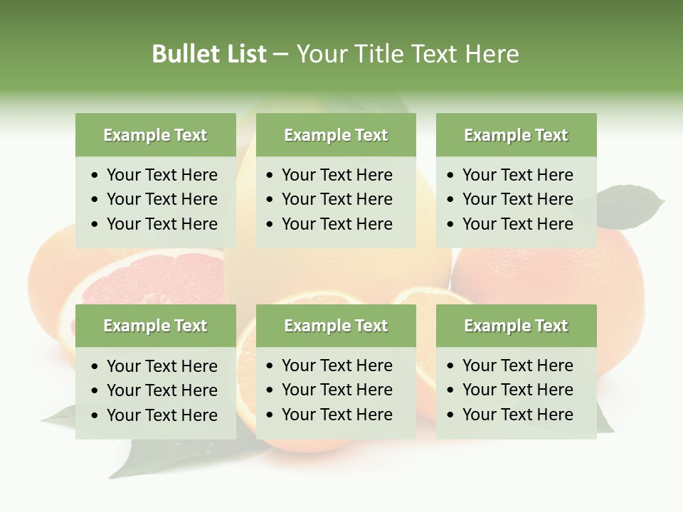 Diet Vitamin Green PowerPoint Template