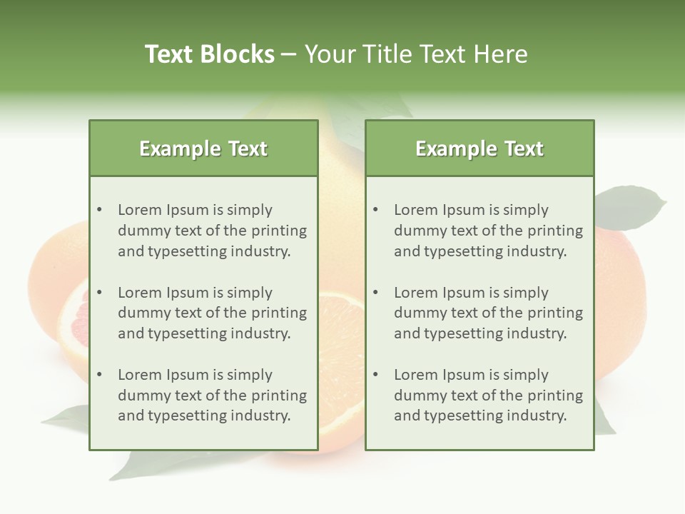 Diet Vitamin Green PowerPoint Template