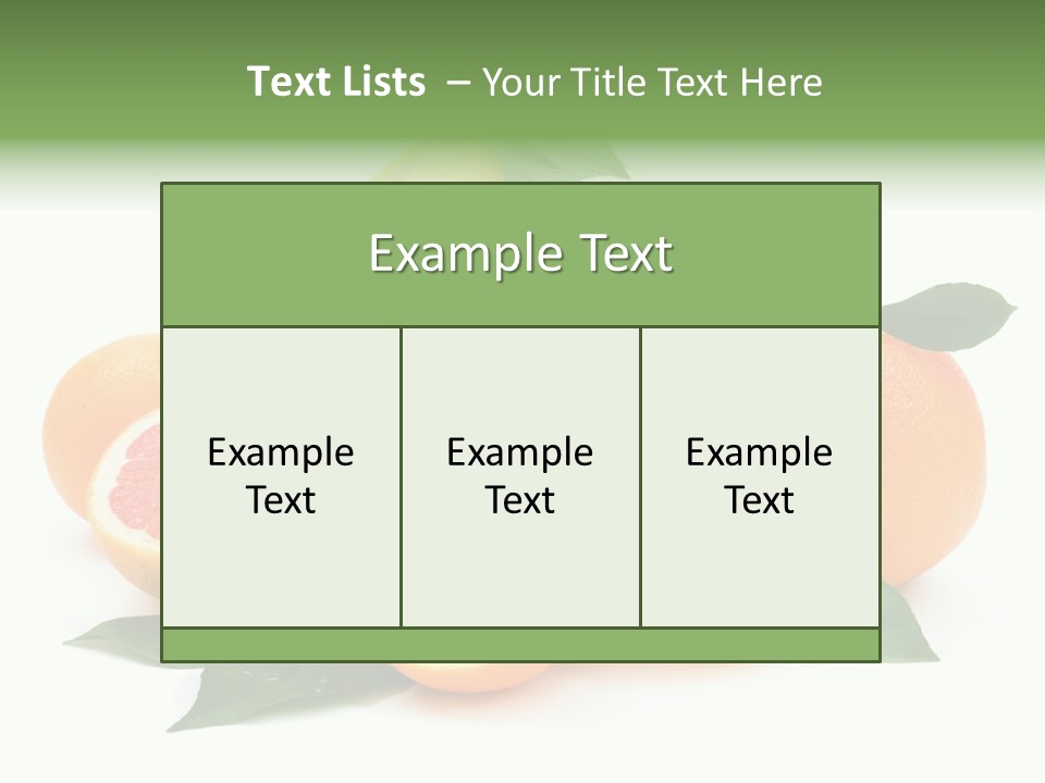 Diet Vitamin Green PowerPoint Template