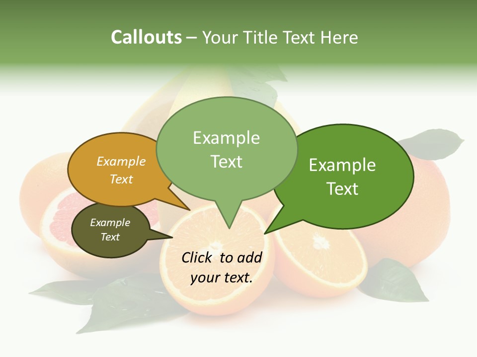 Diet Vitamin Green PowerPoint Template
