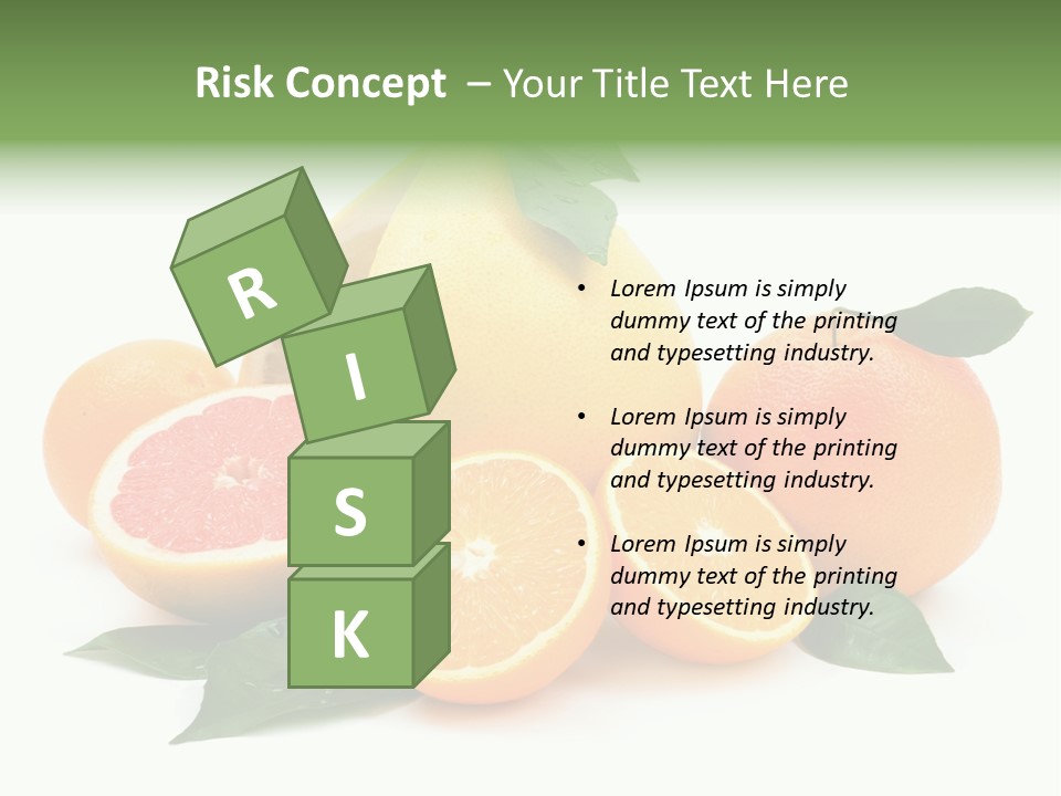 Diet Vitamin Green PowerPoint Template