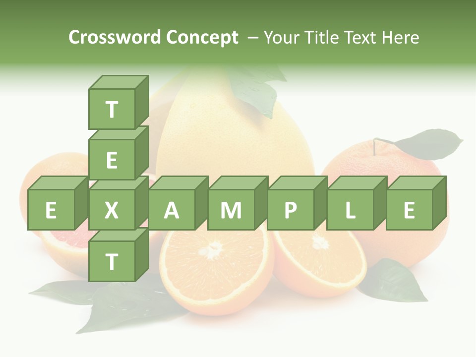 Diet Vitamin Green PowerPoint Template