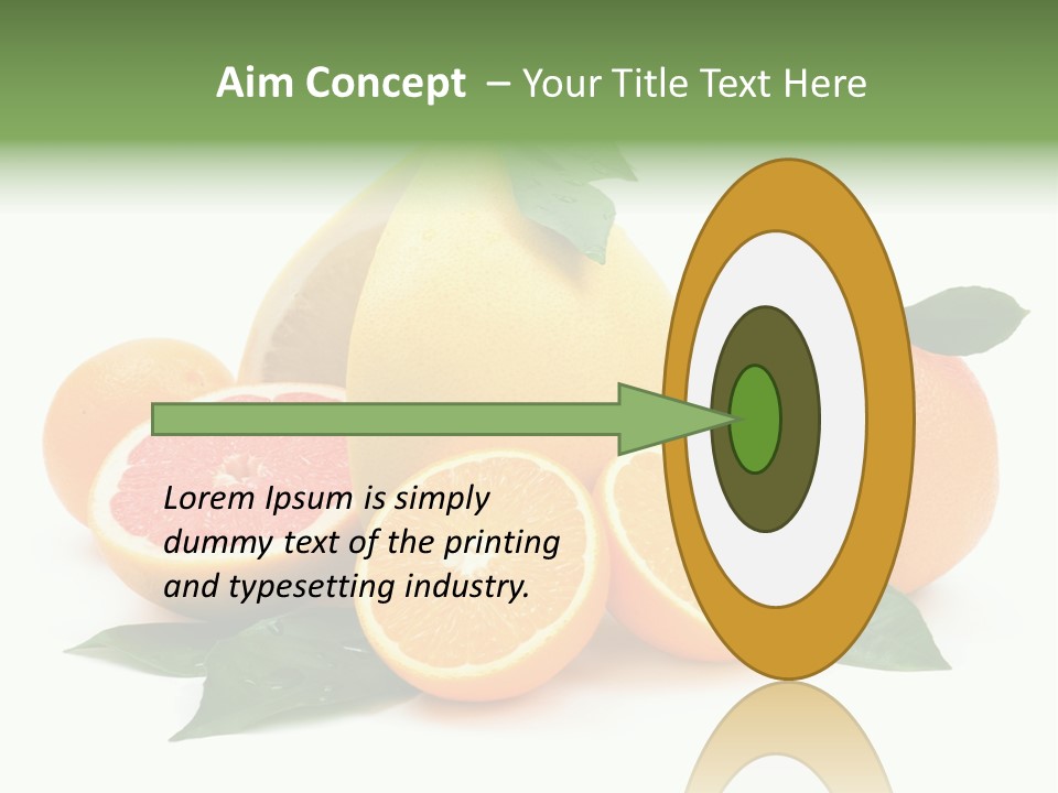 Diet Vitamin Green PowerPoint Template
