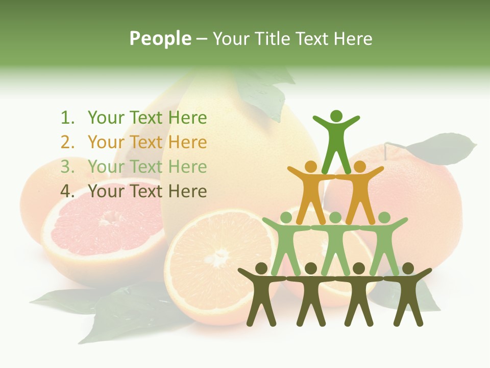 Diet Vitamin Green PowerPoint Template