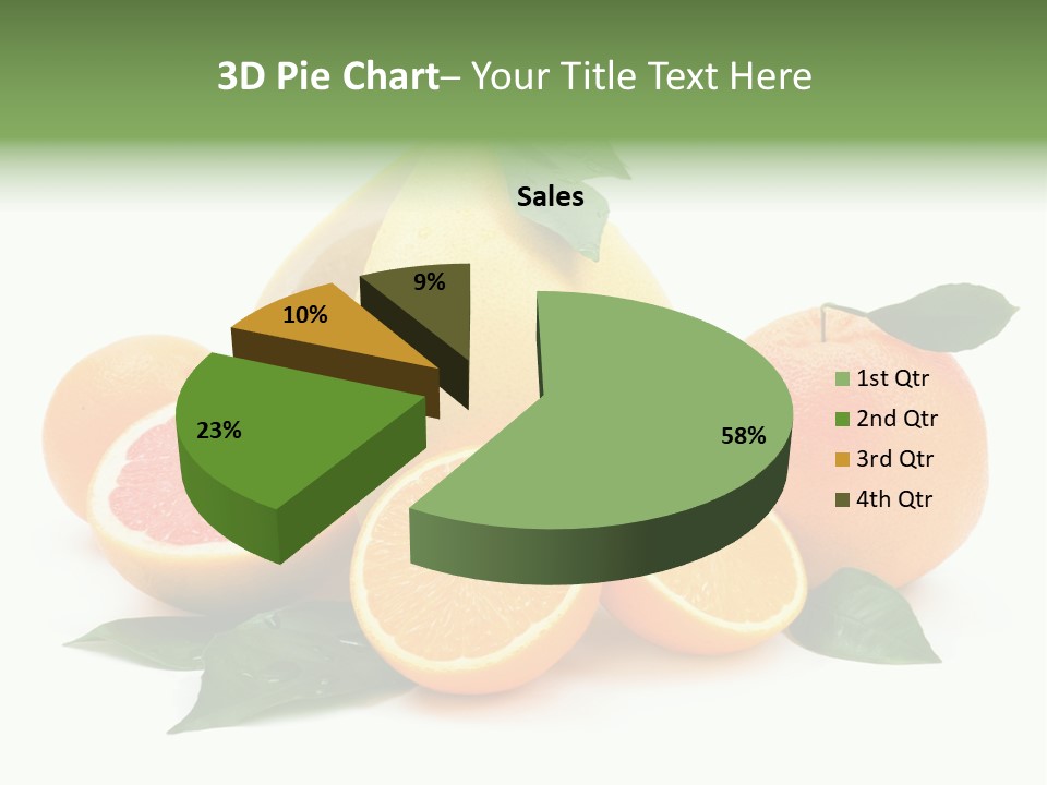 Diet Vitamin Green PowerPoint Template