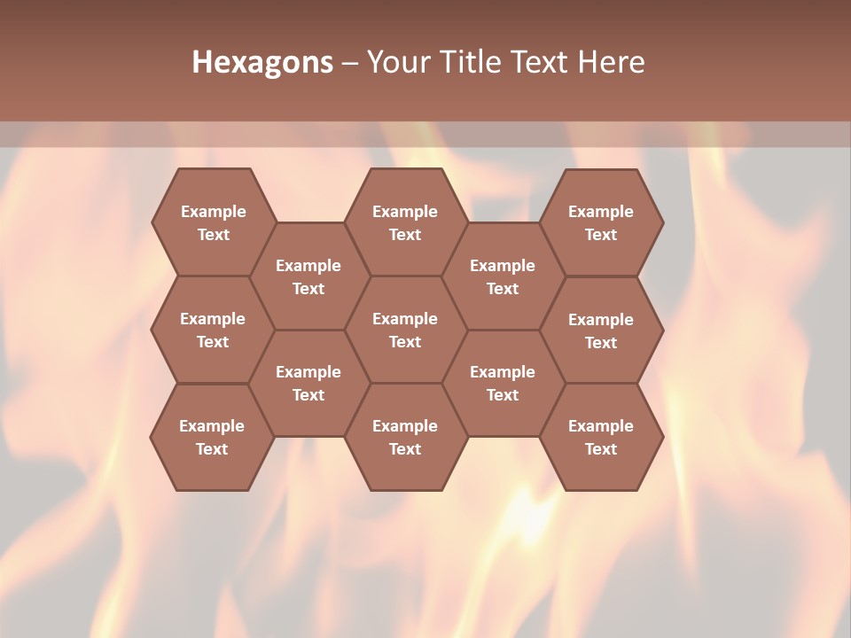 Ice Artistic Flaming PowerPoint Template