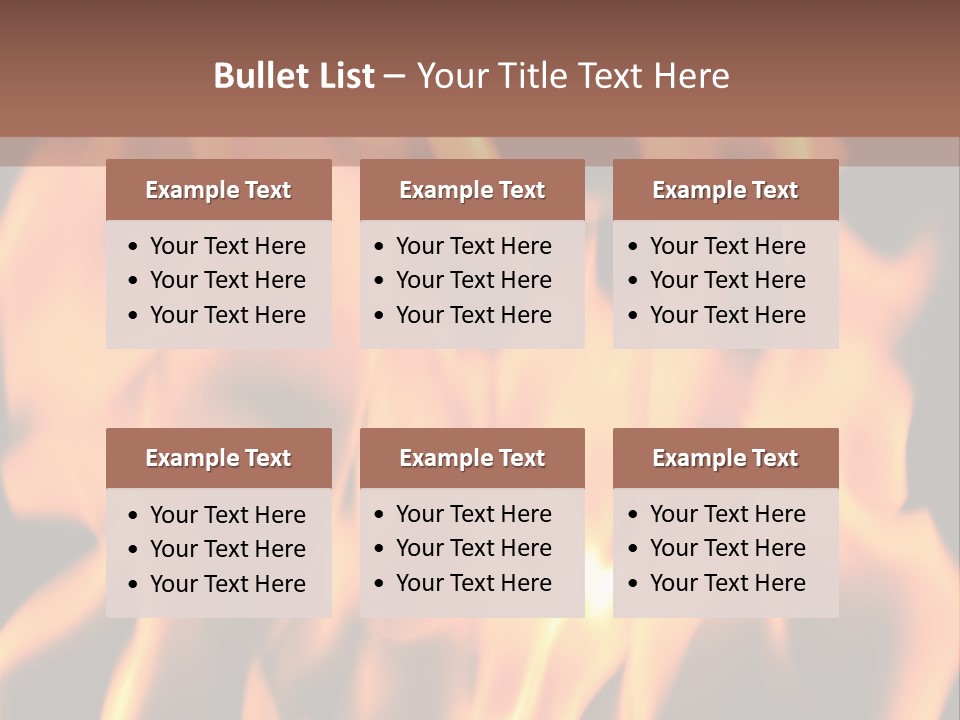 Ice Artistic Flaming PowerPoint Template